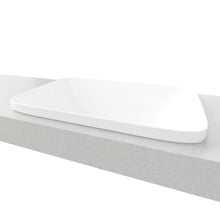 George 600mm Rectangular Ceramic Semi-Inset Basin